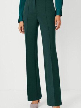 Ann Taylor The Petite Pintucked High Rise Trouser Pant In Double Knit